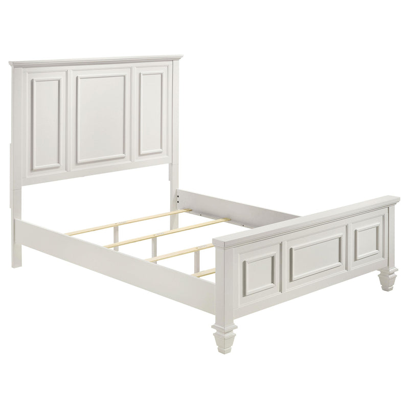 Sandy Beach 5-piece Queen Bedroom Set Cream White - 201301Q-S5