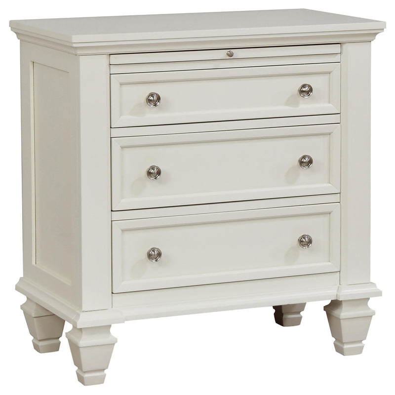 Sandy Beach 5-piece Queen Bedroom Set Cream White - 201309Q-S5