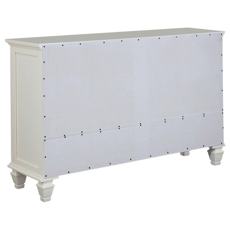 Sandy Beach 5-piece Queen Bedroom Set Cream White - 201309Q-S5