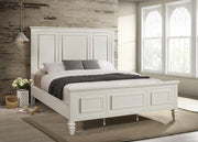 Sandy Beach 63-inch California King Panel Bed Cream White - 201301KWN