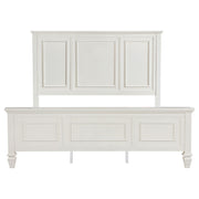 Sandy Beach 63-inch California King Panel Bed Cream White - 201301KWN