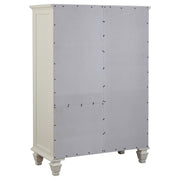 Sandy Beach 8-drawer Door Chest Cream White - 201308