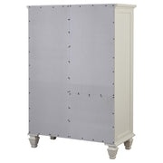 Sandy Beach 8-drawer Door Chest Cream White - 201308