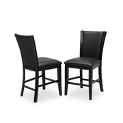 SANDY - Brown Upholstered Dining Pub Chair 2PC/CTN - D534-C