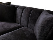Santana Black Velvet Sofa & Loveseat [ETA: 5/16] - Gate FurnitureLiving Room Set