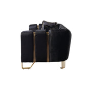 Santana Black Velvet Sofa & Loveseat [ETA: 5/16] - Gate FurnitureLiving Room Set