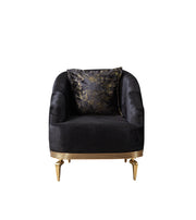 Santana Black Velvet Sofa & Loveseat [ETA: 5/16] - Gate FurnitureLiving Room Set