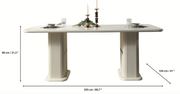 Santana Ivory 7-Piece Dining Set [ETA: 4/22] - SANTANA DS-7PC