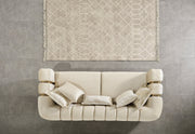 Santana Ivory Velvet Sofa - SANTANAIVORY-S