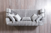 Santana Silver Velvet Sofa - SANTANASILVER-S