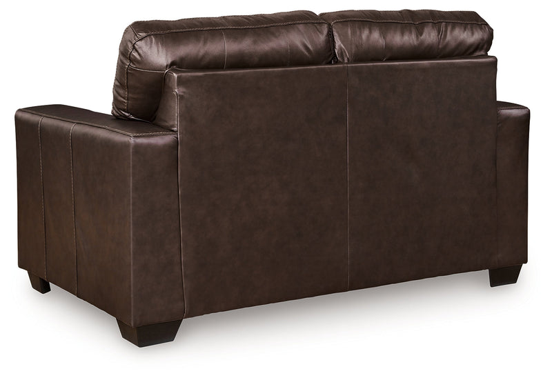 Santorine Dark Brown Loveseat - 2170635