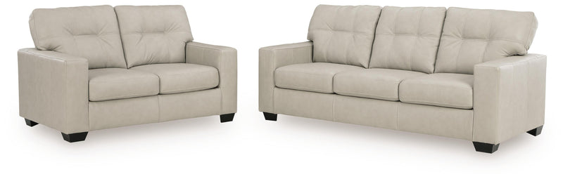 Santorine Sofa and Loveseat in Bone - PKG023816