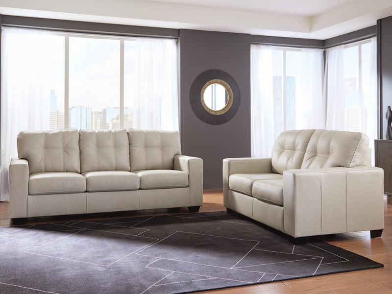 Santorine Sofa and Loveseat in Bone - PKG023816