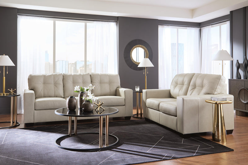 Santorine Sofa and Loveseat in Bone - PKG023816