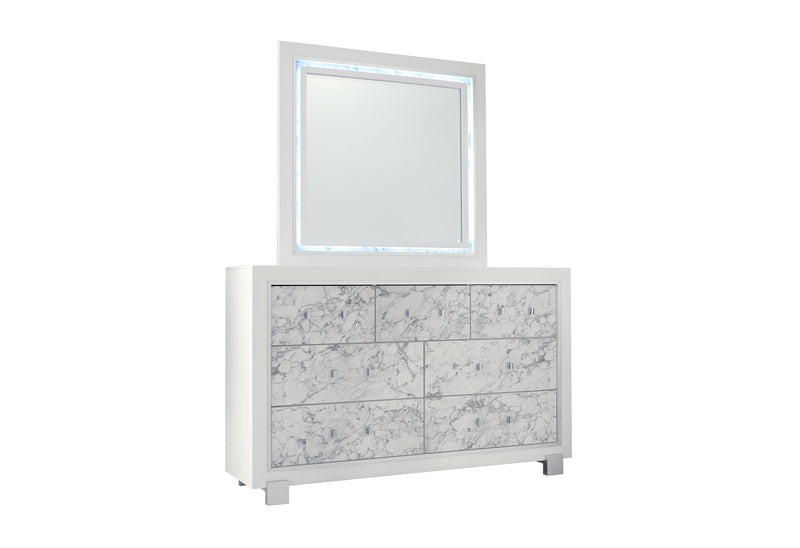 Santorini White Dresser - Gate FurnitureDresser