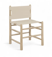 Santos Vegan Leather Upholstered Dining Chair in Beige, Set of 2 - 77094Beige-C
