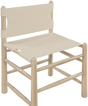 Santos Vegan Leather Upholstered Dining Chair in Beige, Set of 2 - 77094Beige-C