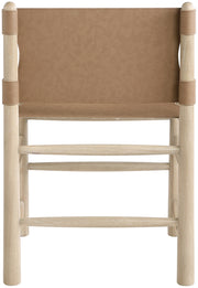 Santos Vegan Leather Upholstered Dining Chair in Brown, Set of 2 - 77094Brown-C