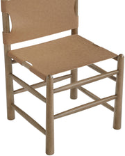 Santos Vegan Leather Upholstered Dining Chair in Brown, Set of 2 - 77095Brown-C