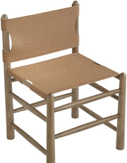 Santos Vegan Leather Upholstered Dining Chair in Brown, Set of 2 - 77095Brown-C