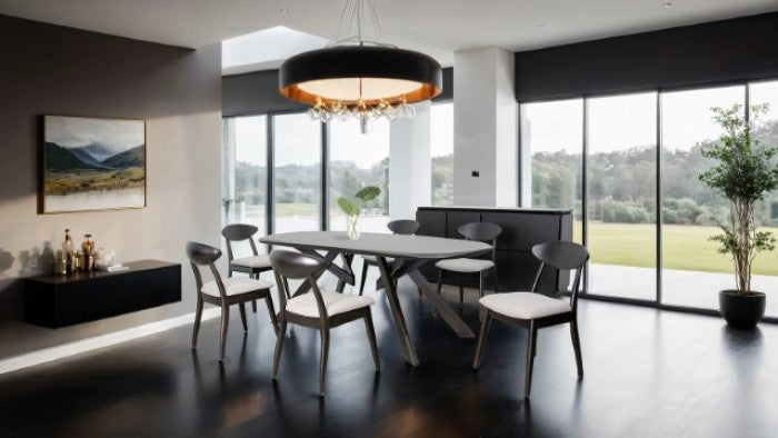 Sargans Black Wenge Dining Table - FM30006BK-OT