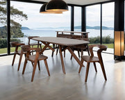 Sargans Rich Walnut Dining Table - FM30006WN-OT