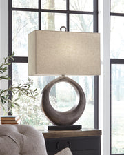 Saria Antique Silver Finish Table Lamp (Set of 2) - L207394X2