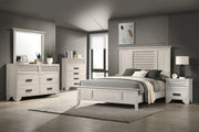 Sarter White King Panel Bed - Gate FurnitureKing Bed