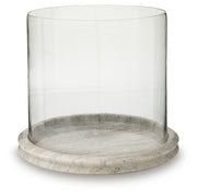 Saskia Clear/Beige Candle Holder - A2000847