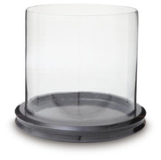 Saskia Clear/Black Candle Holder - A2000846