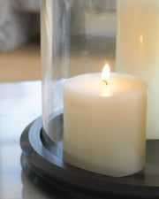 Saskia Clear/Black Candle Holder - A2000846