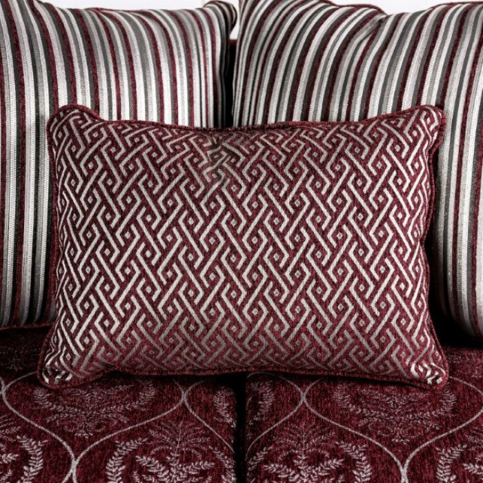 Sassari Burgundy Loveseat - SM6447-LV