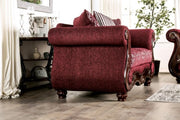 Sassari Burgundy Loveseat - SM6447-LV