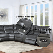 Saul Power Motion Sectional Sofa - LV53745