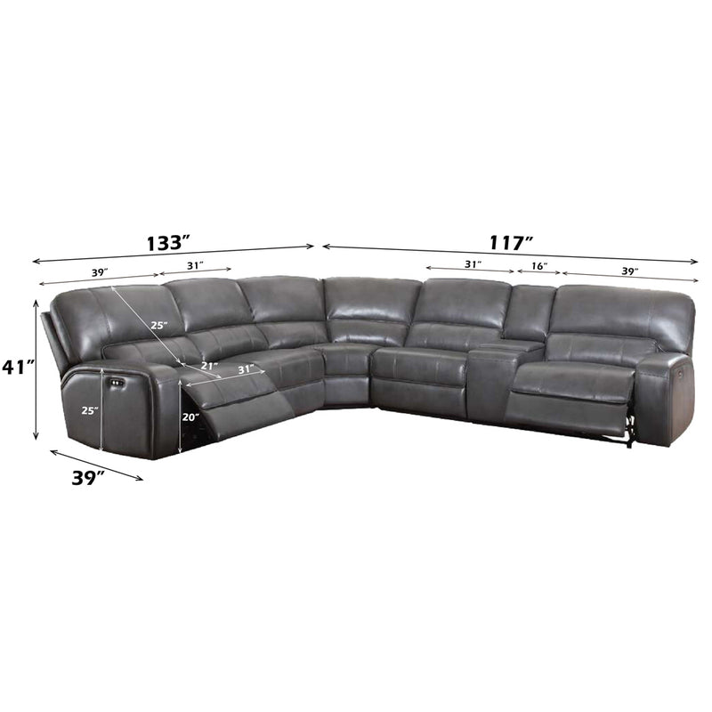Saul Power Motion Sectional Sofa - LV53745