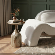 Savona Concrete Indoor/Outdoor End Table in Beige - 99080Beige-ET18