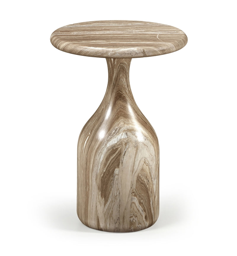 Savona Concrete Indoor/Outdoor End Table in Beige - 99080Beige-ET18