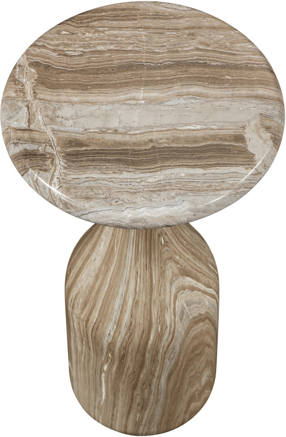 Savona Concrete Indoor/Outdoor End Table in Beige - 99080Beige-ET20