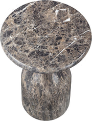 Savona Concrete Indoor/Outdoor End Table in Brown - 99080Brown-ET18