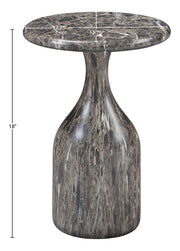 Savona Concrete Indoor/Outdoor End Table in Brown - 99080Brown-ET18