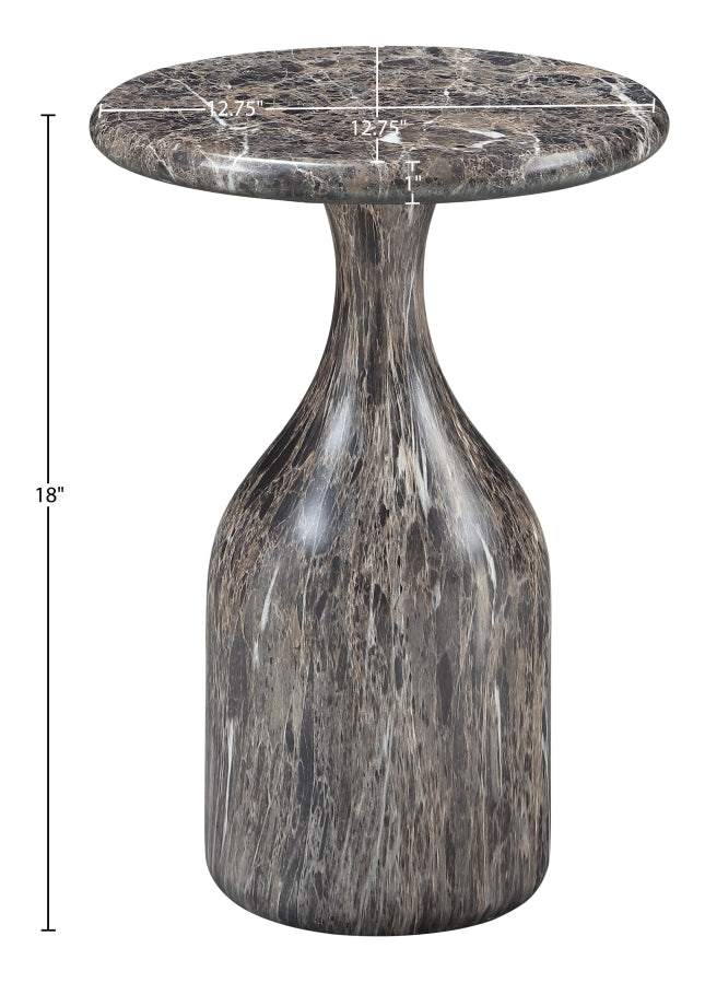 Savona Concrete Indoor/Outdoor End Table in Brown - 99080Brown-ET18