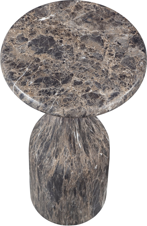 Savona Concrete Indoor/Outdoor End Table in Brown - 99080Brown-ET20