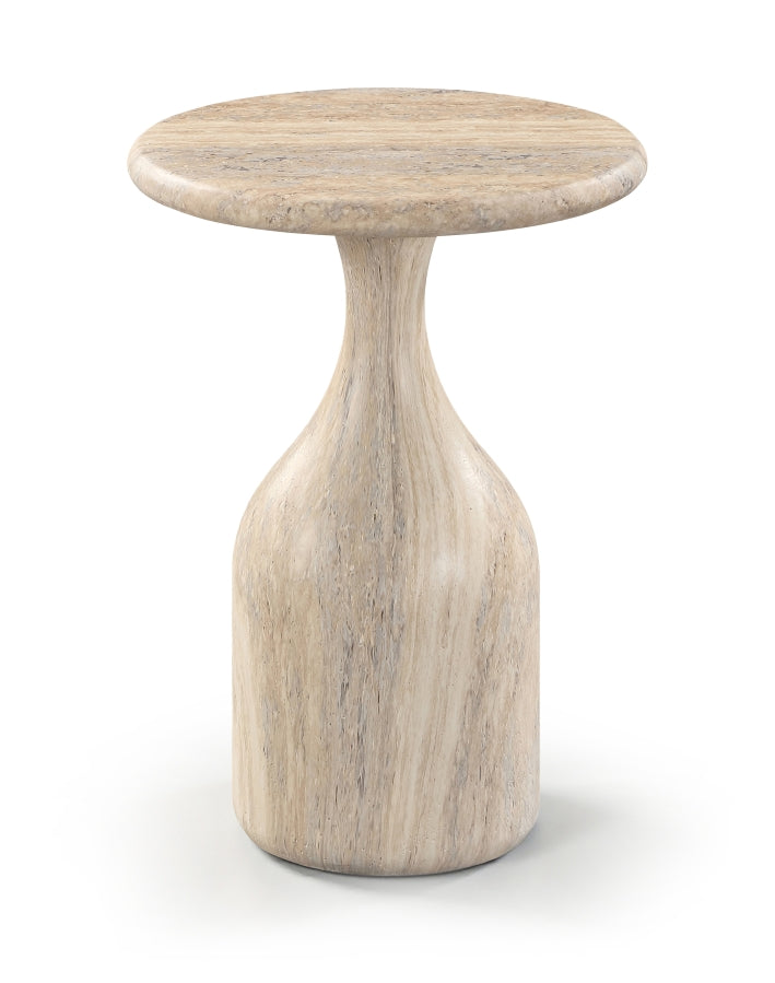 Savona Concrete Indoor/Outdoor End Table in Travertine - 99080Travertine-ET18