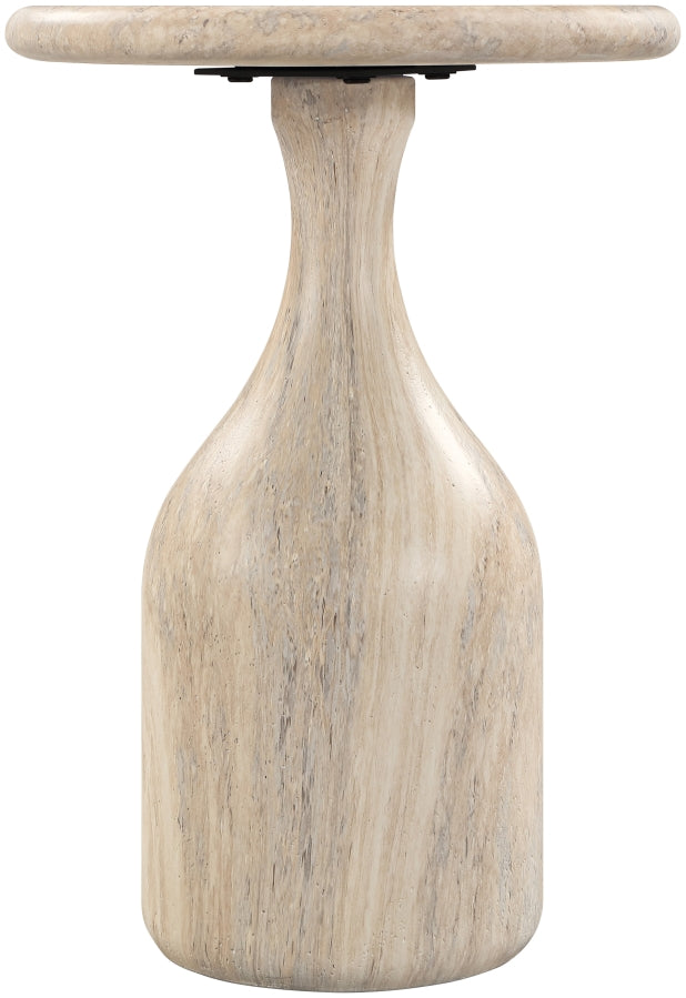 Savona Concrete Indoor/Outdoor End Table in Travertine - 99080Travertine-ET18