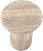 Savona Concrete Indoor/Outdoor End Table in Travertine - 99080Travertine-ET18