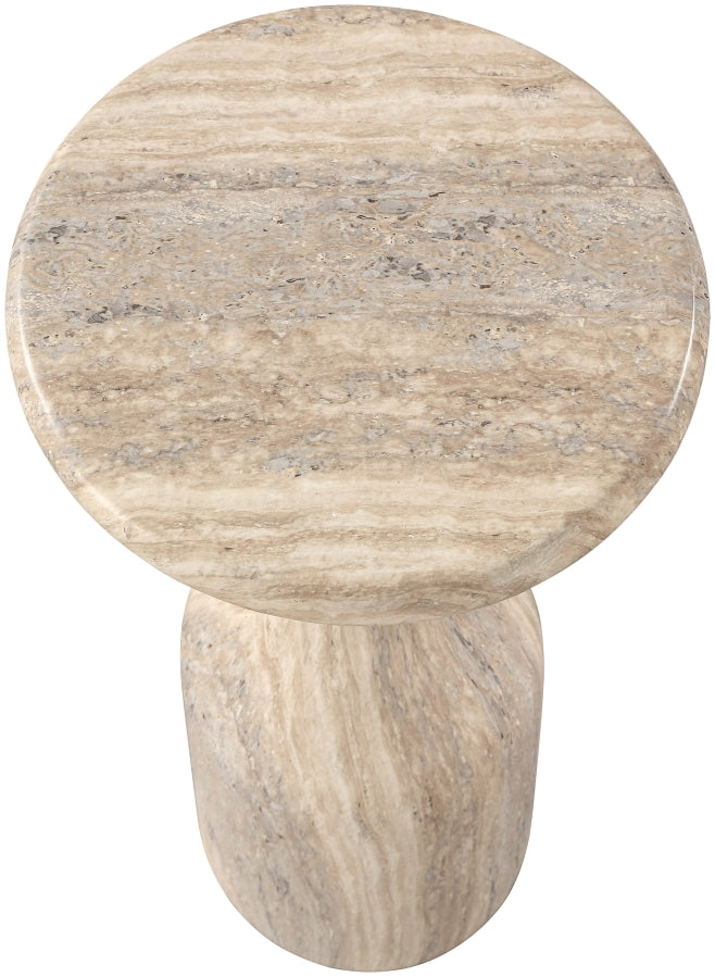 Savona Concrete Indoor/Outdoor End Table in Travertine - 99080Travertine-ET20