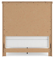 Savonport Full Panel Bed and Dresser in White/Brown - PKG025554