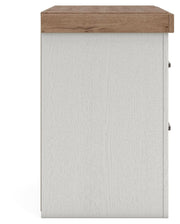 Savonport Full Panel Storage Bed, Chest and Nightstand in White/Brown - PKG025574