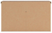 Savonport King Panel Bed and Dresser in White/Brown - PKG025307