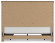 Savonport King Panel Bed with Storage, Chest and Nightstand in White/Brown - PKG025518